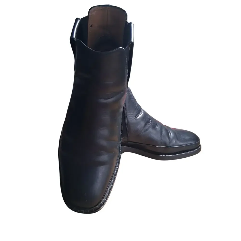 Michael Toschi CIS Mens size‎ 10½ Black Leather Luxury Prep Casual Italy Boots